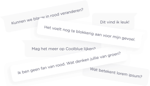 Feedback op design wat vaak binnenkomt